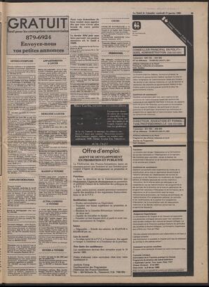 Le Soleil de Colombie, January 18, 1980, page 23
