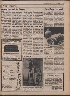 Le Soleil de Colombie, January 18, 1980, page 17