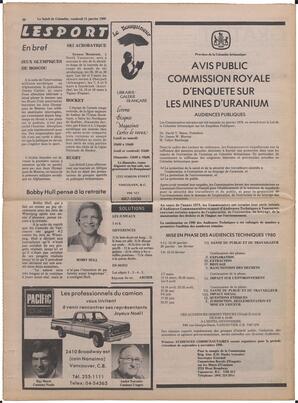 Le Soleil de Colombie, January 11, 1980, page 20