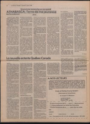 Le Soleil de Colombie, January 11, 1980, page 14