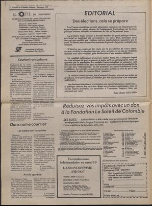 Le Soleil de Colombie, December 7, 1979, page 2