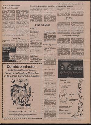 Le Soleil de Colombie, November 30, 1979, page 11