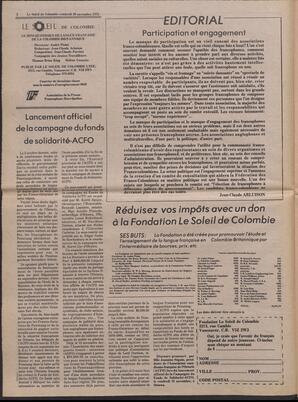 Le Soleil de Colombie, November 30, 1979, page 2