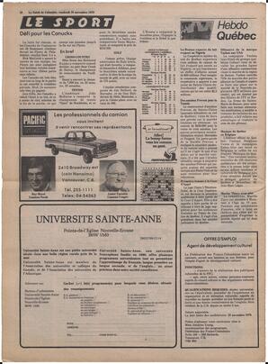 Le Soleil de Colombie, November 16, 1979, page 16