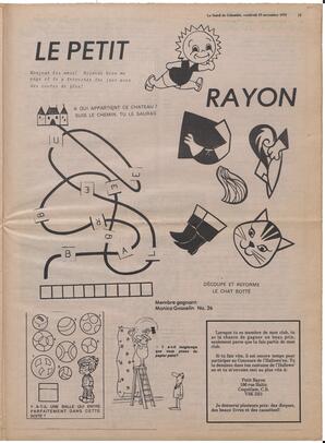 Le Soleil de Colombie, November 16, 1979, page 13