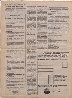 Le Soleil de Colombie, November 16, 1979, page 12