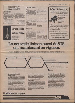 Le Soleil de Colombie, November 16, 1979, page 5