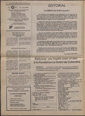 Le Soleil de Colombie, November 16, 1979, page 2