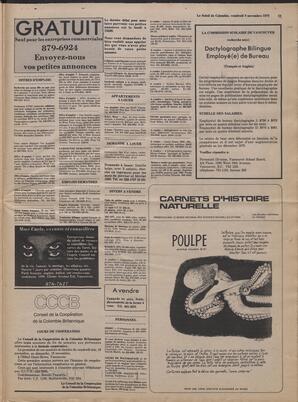 Le Soleil de Colombie, November 9, 1979, page 19