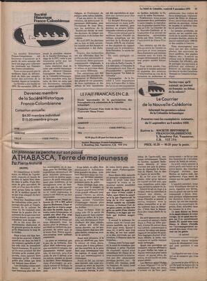 Le Soleil de Colombie, November 9, 1979, page 15