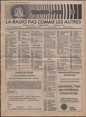 Le Soleil de Colombie, November 9, 1979, page 8