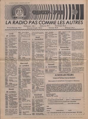 Le Soleil de Colombie, October 26, 1979, page 8