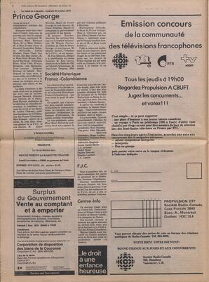 Le Soleil de Colombie, October 26, 1979, page 6