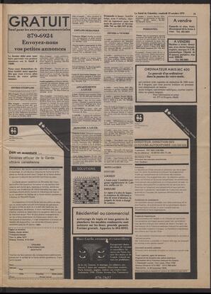Le Soleil de Colombie, October 19, 1979, page 15
