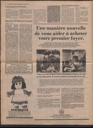 Le Soleil de Colombie, October 19, 1979, page 6