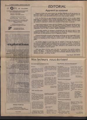 Le Soleil de Colombie, October 19, 1979, page 2