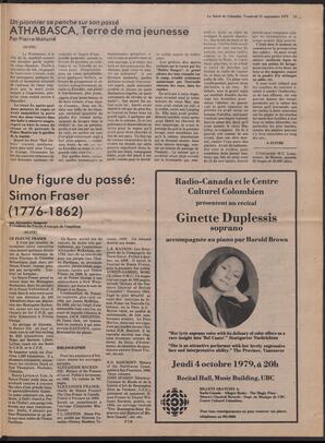 Le Soleil de Colombie, September 21, 1979, page 11