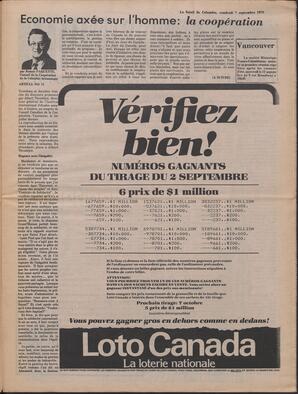 Le Soleil de Colombie, September 7, 1979, page 5