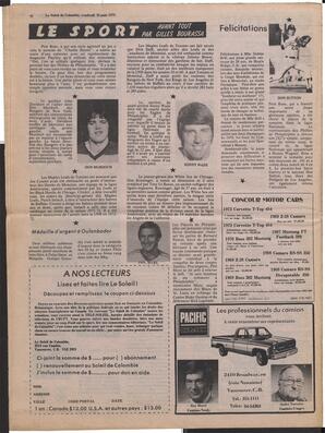 Le Soleil de Colombie, August 31, 1979, page 16