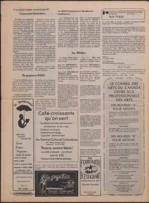 Le Soleil de Colombie, August 31, 1979, page 12