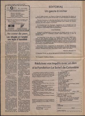 Le Soleil de Colombie, August 10, 1979, page 2
