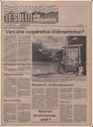 Le Soleil de Colombie, August 10, 1979, page 1