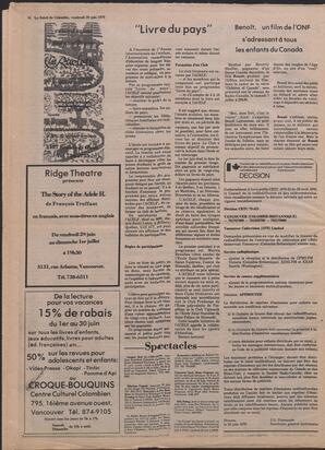 Le Soleil de Colombie, June 22, 1979, page 14