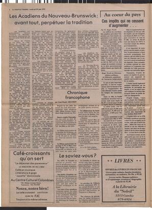 Le Soleil de Colombie, June 22, 1979, page 4