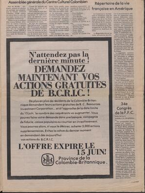 Le Soleil de Colombie, June 1, 1979, page 5
