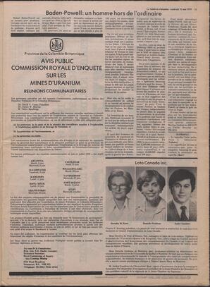 Le Soleil de Colombie, May 11, 1979, page 11