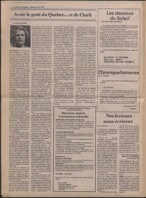 Le Soleil de Colombie, May 11, 1979, page 4