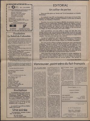 Le Soleil de Colombie, May 11, 1979, page 2
