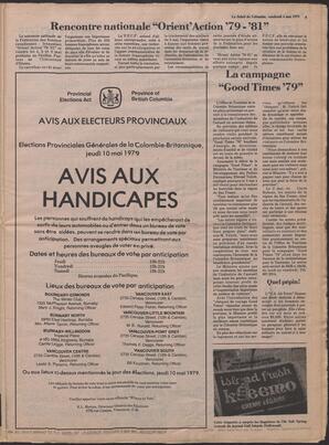 Le Soleil de Colombie, May 4, 1979, page 9