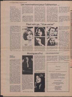 Le Soleil de Colombie, April 20, 1979, page 14