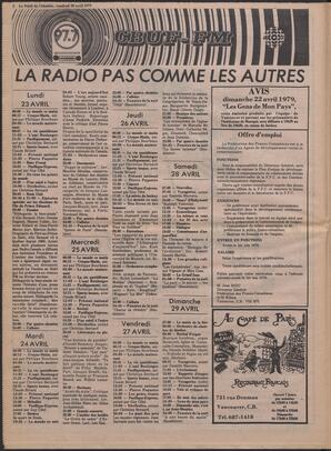 Le Soleil de Colombie, April 20, 1979, page 8