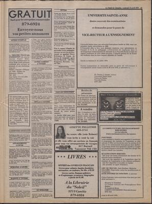 Le Soleil de Colombie, April 13, 1979, page 19