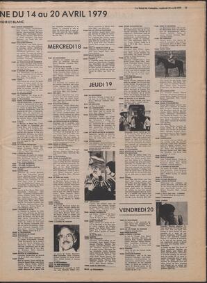 Le Soleil de Colombie, April 13, 1979, page 11