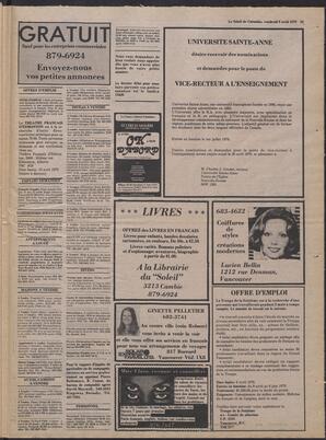 Le Soleil de Colombie, April 6, 1979, page 19