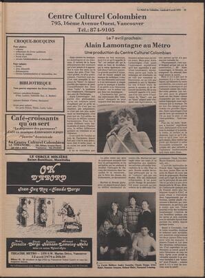 Le Soleil de Colombie, April 6, 1979, page 13