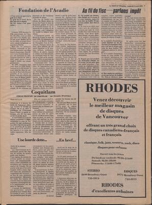 Le Soleil de Colombie, April 6, 1979, page 7