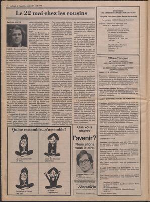 Le Soleil de Colombie, April 6, 1979, page 4