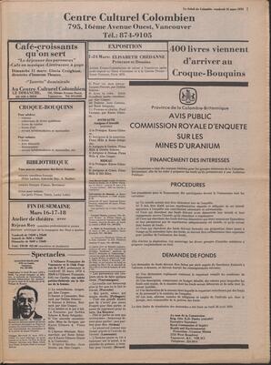 Le Soleil de Colombie, March 16, 1979, page 7