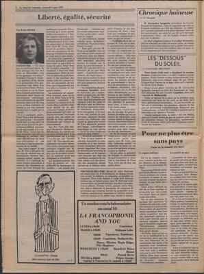 Le Soleil de Colombie, March 9, 1979, page 4