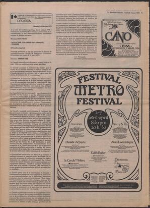 Le Soleil de Colombie, March 2, 1979, page 11
