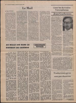 Le Soleil de Colombie, January 12, 1979, page 20
