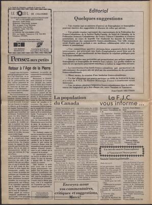 Le Soleil de Colombie, January 12, 1979, page 2