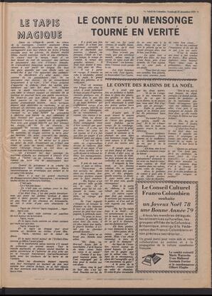 Le Soleil de Colombie, December 22, 1978, page 21