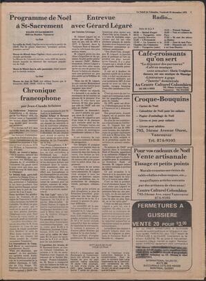 Le Soleil de Colombie, December 22, 1978, page 7