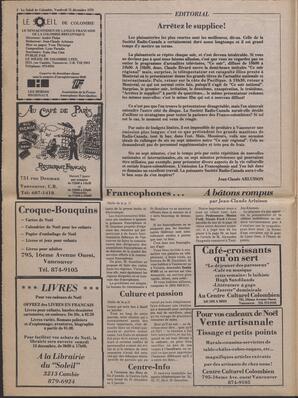 Le Soleil de Colombie, December 15, 1978, page 2