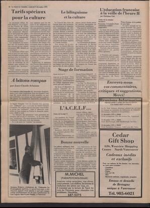 Le Soleil de Colombie, December 8, 1978, page 10